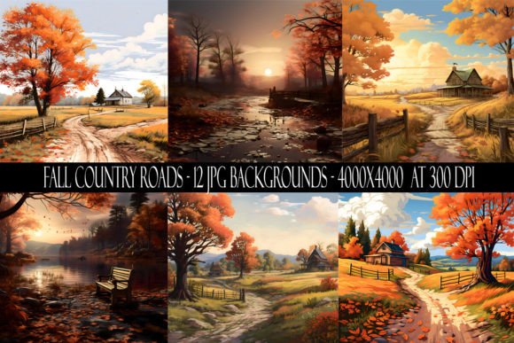 Autumnal Aesthetic: Using Fall Country Road Backgrounds