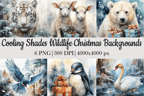 Christmas Animal Backgrounds: Cozy Wildlife Designs for the Season