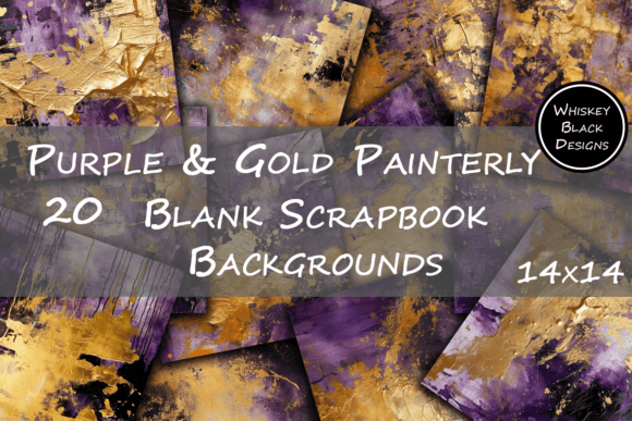 Mastering the Purple & Gold Palette: A Designer's Guide to Painterly Backgrounds