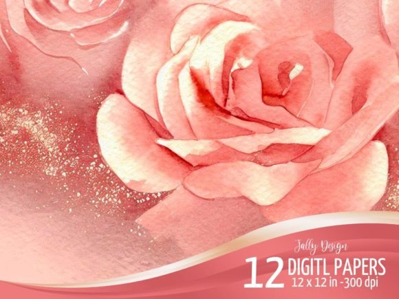 Ocher Pink with Roses: Elevate Your Projects with Lush AI-Generated Backgrounds