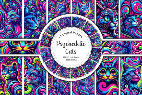 Psychedelic Cats Backgrounds: A Designer's Guide