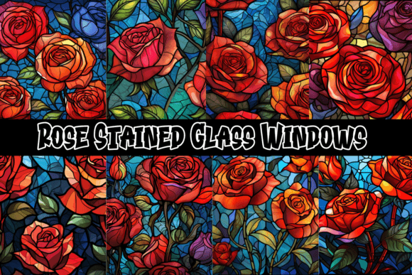 Timeless Artistry: Rose Stained Glass Windows Backgrounds