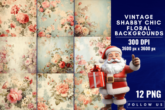 Timeless Elegance: Using Vintage Shabby Chic Floral Backgrounds