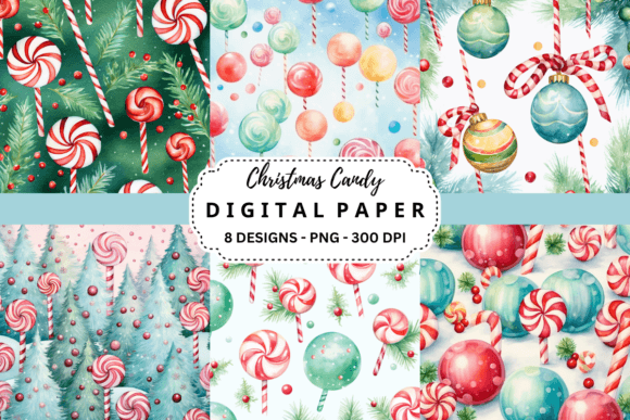 Transform Your Holiday Projects with Christmas Candy Backgrounds
