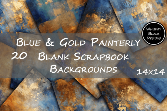 Unlocking Unpredictable Elegance with Blue & Gold Painterly Backgrounds