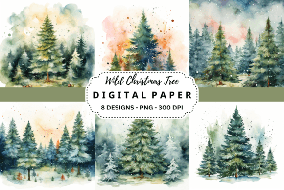 Wild Christmas Tree Backgrounds: A Designer's Toolkit for Festive Content